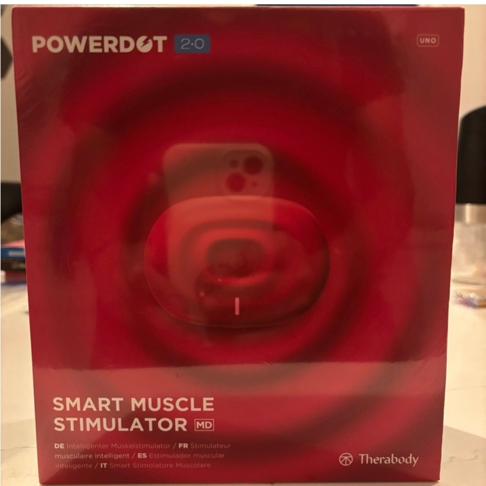 NEW Therabody Muscle Stimulator in Bold Red